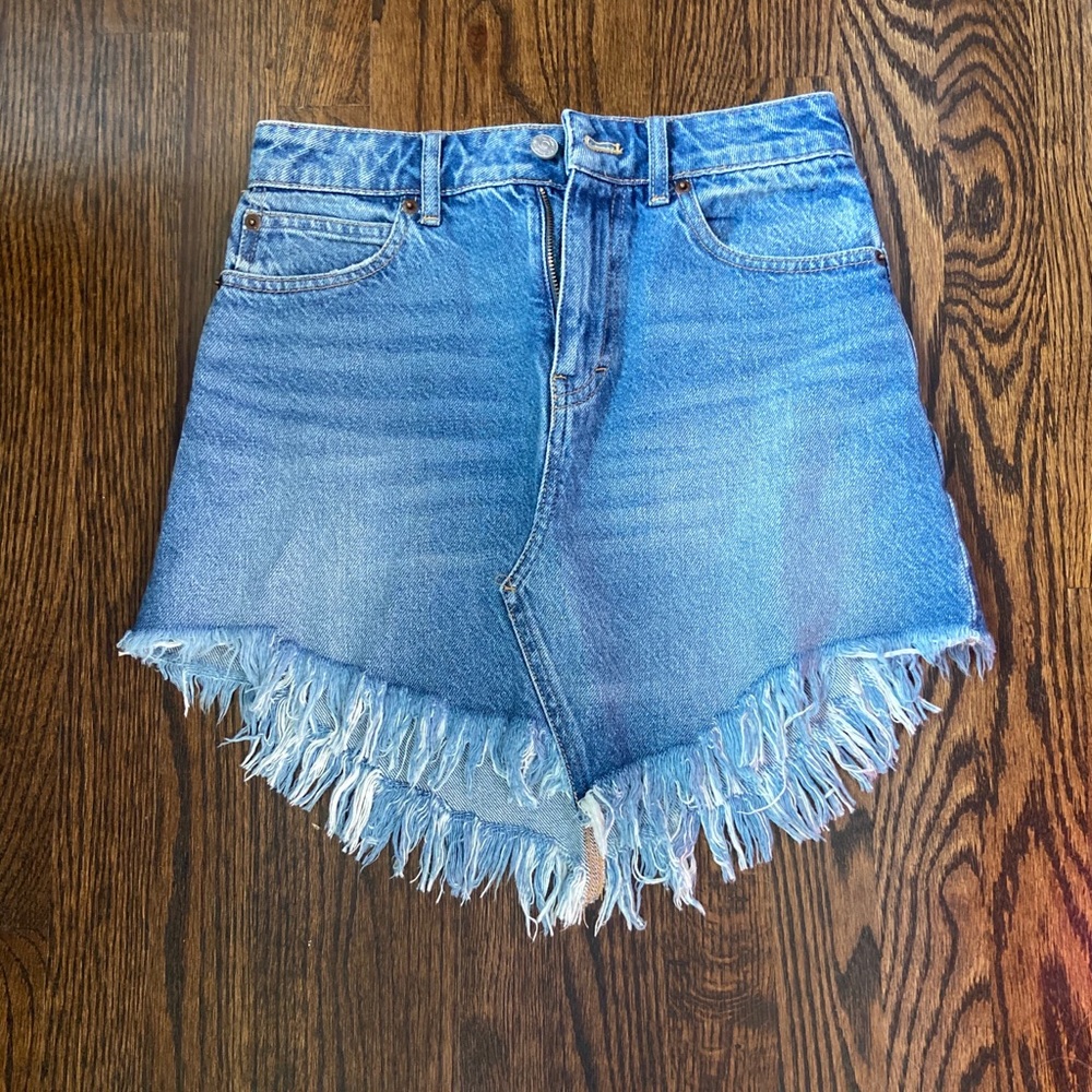 Free people denim skirt
